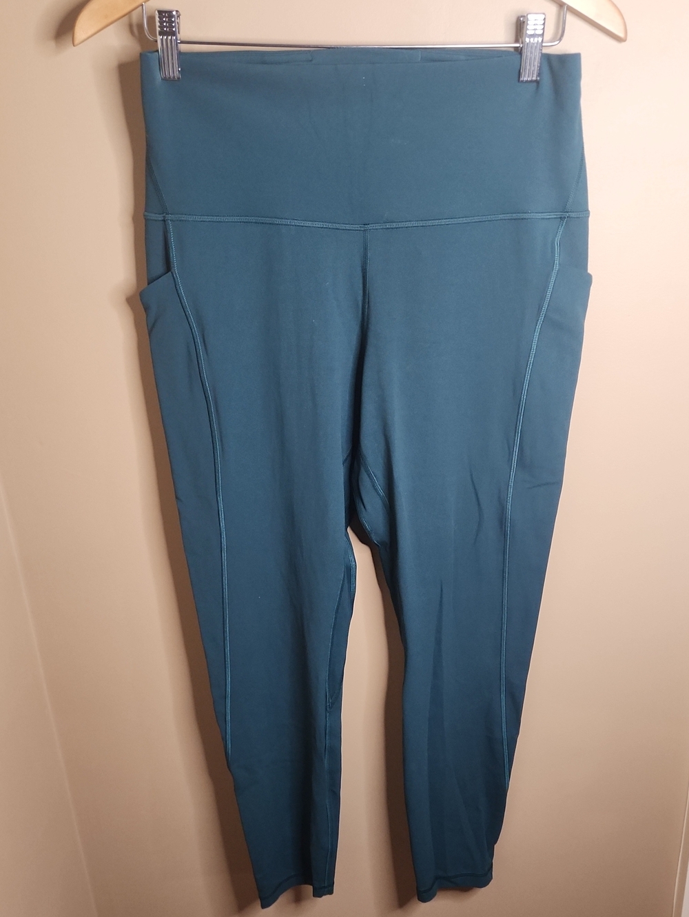 Lululemon Align High-Rise Pant with Pockets 25" in Storm Teal. Sz 12. #W5DCES
